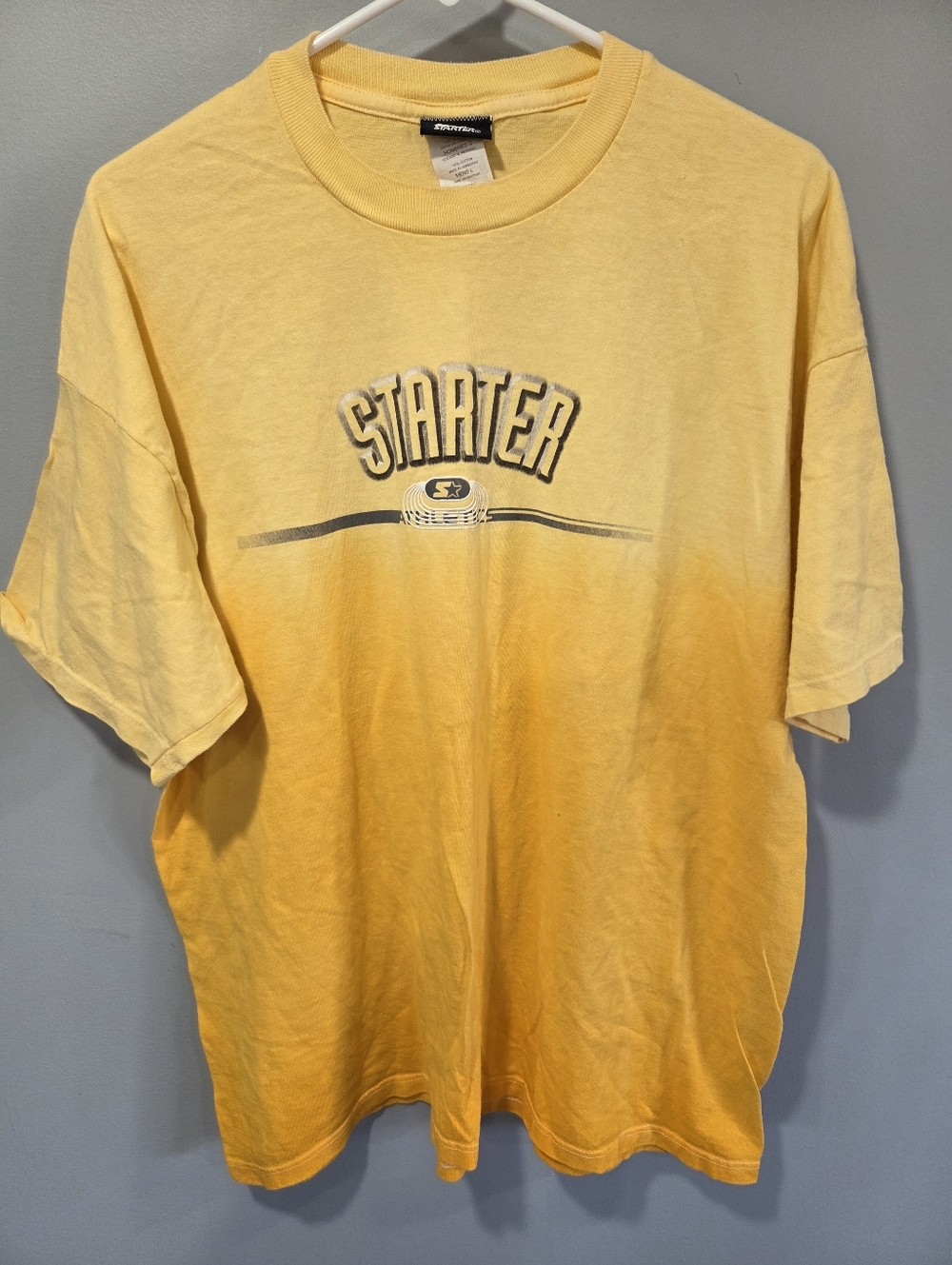 Vintage STARTER two Tone Yellow Shirt Large
